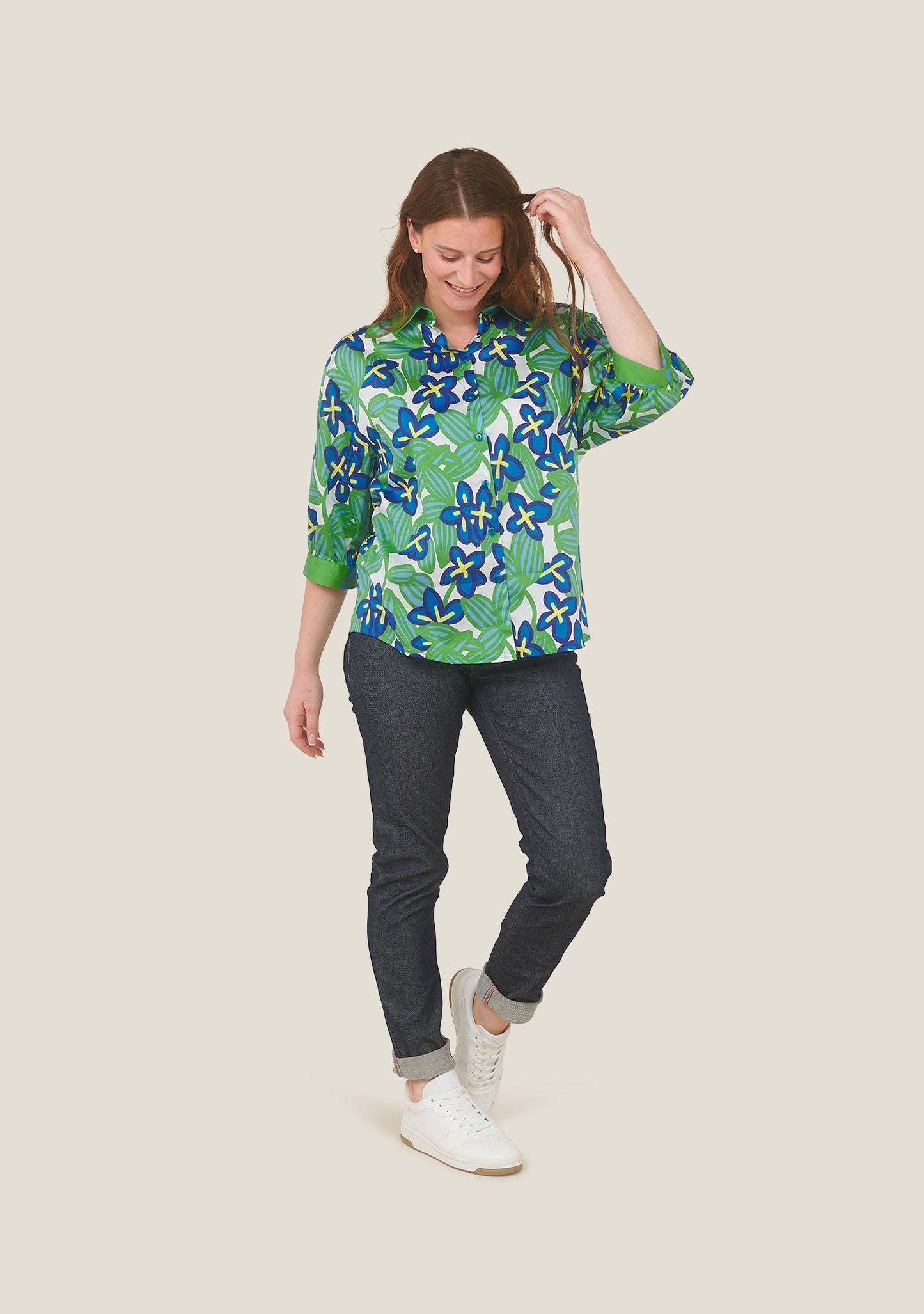 CHEMISIER CHANI BOSQUET VERT