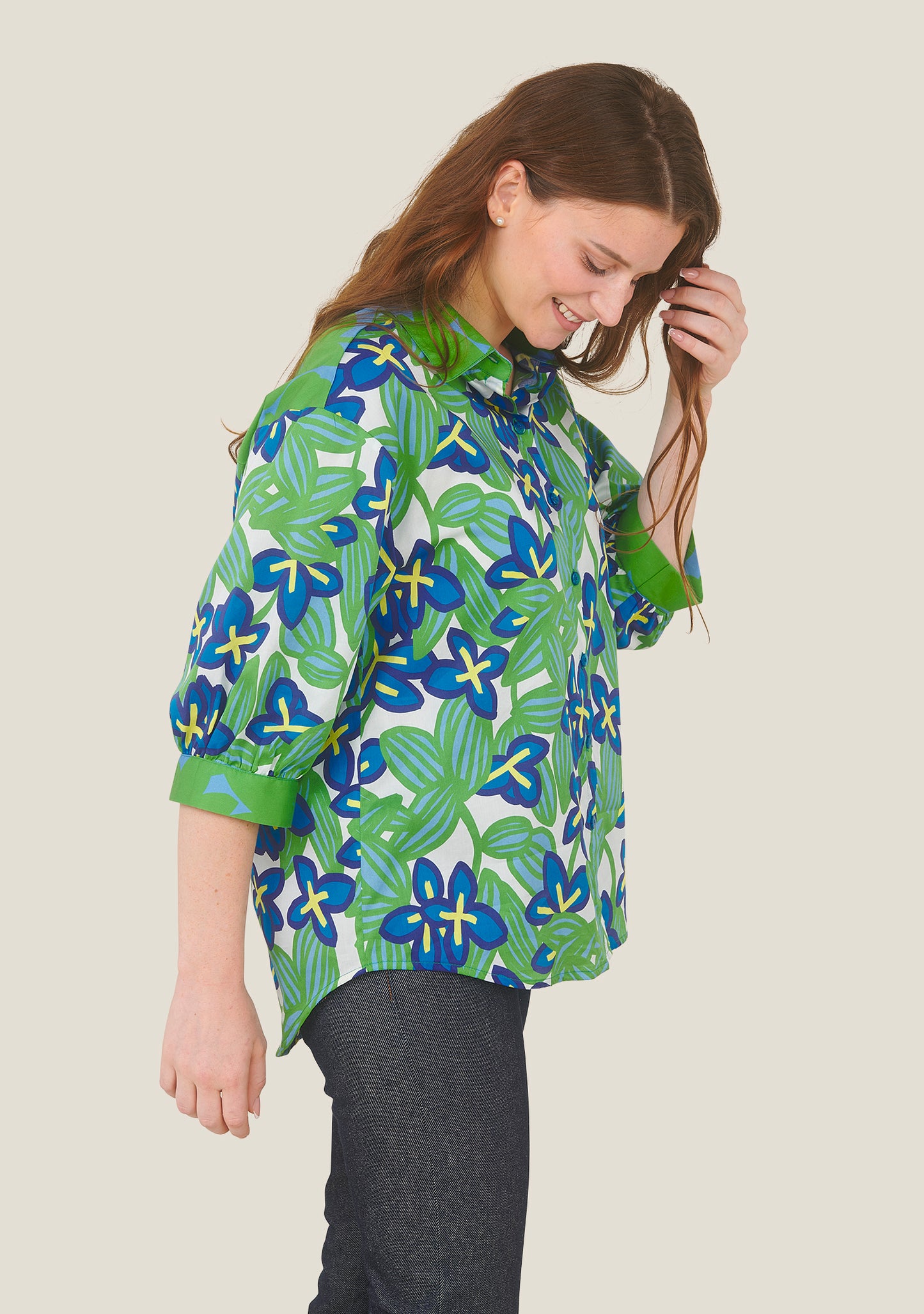 CHEMISIER CHANI BOSQUET VERT