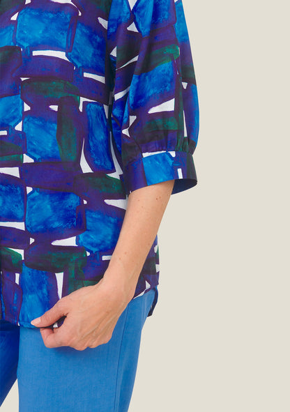 CHEMISIER CHANI CAIRN BLEU