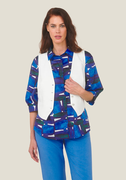 CHEMISIER CHANI CAIRN BLEU