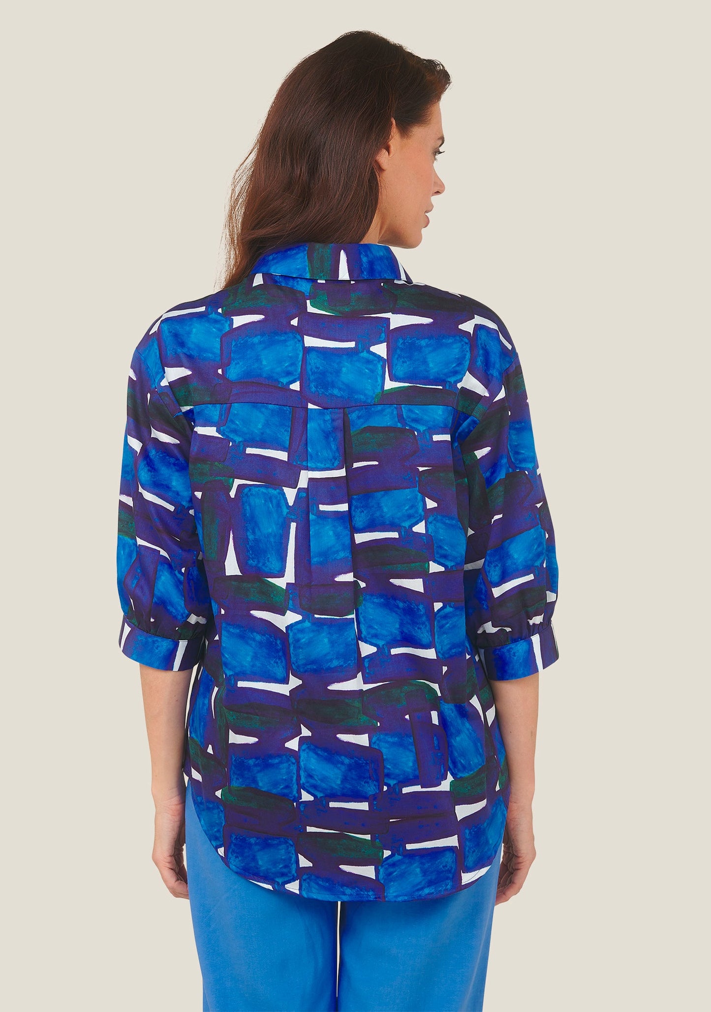 CHEMISIER CHANI CAIRN BLEU