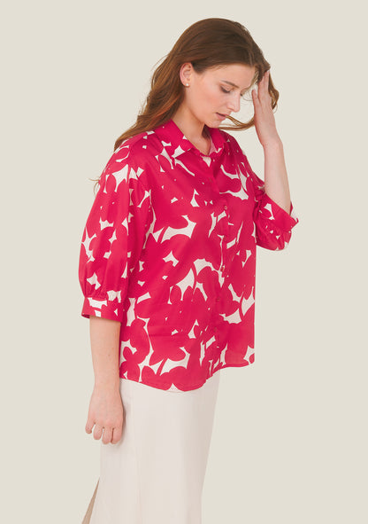 CHEMISE CHANI OMBRES ROUGE