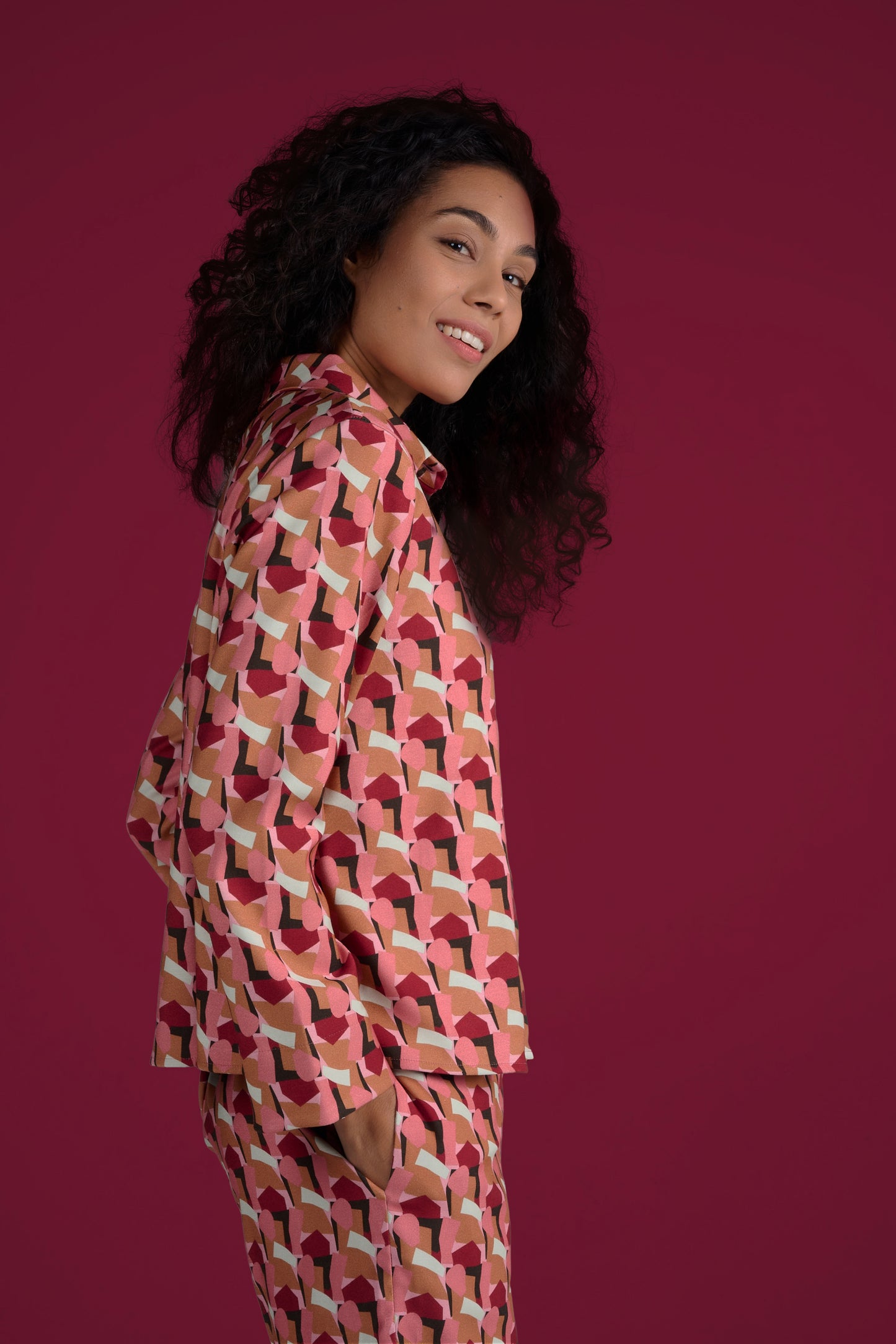 CHEMISIER CHELO BATTLE ROSE