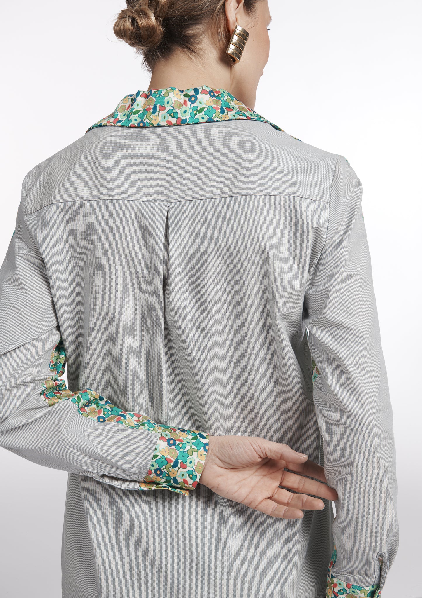 CHEMISE CESAME FLORAISON BLEU