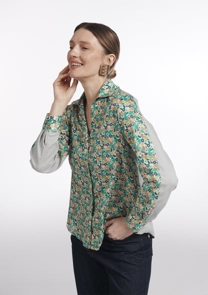 CHEMISE CESAME FLORAISON BLEU