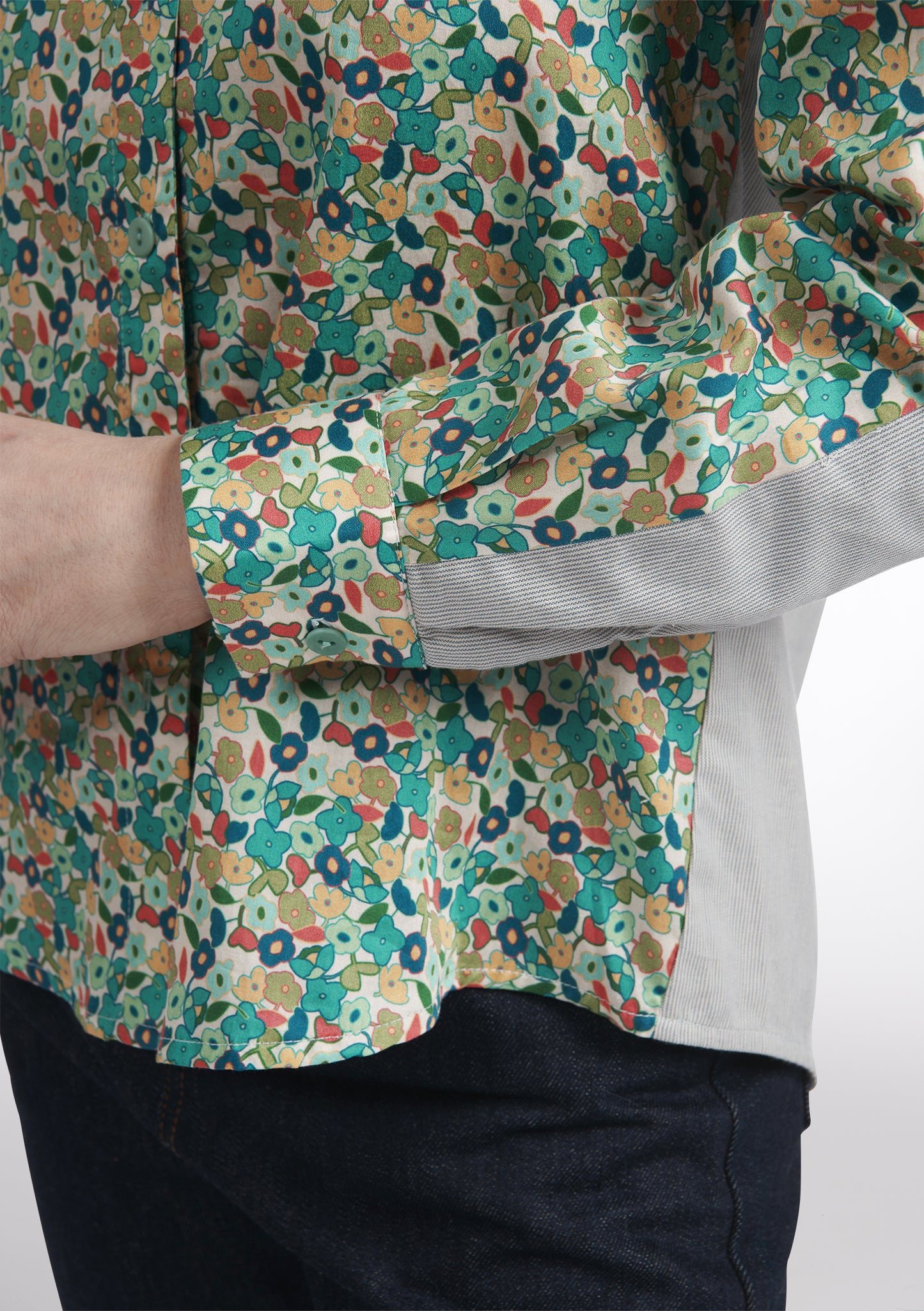 CHEMISE CESAME FLORAISON BLEU