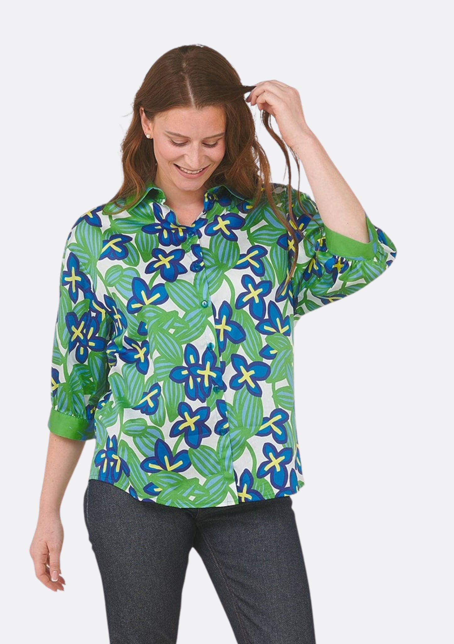 CHEMISIER CHANI BOSQUET VERT