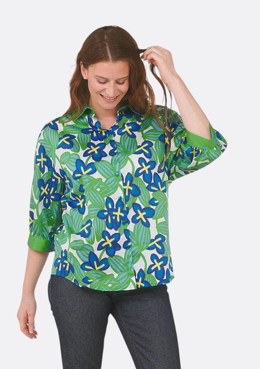 CHEMISIER CHANI BOSQUET VERT