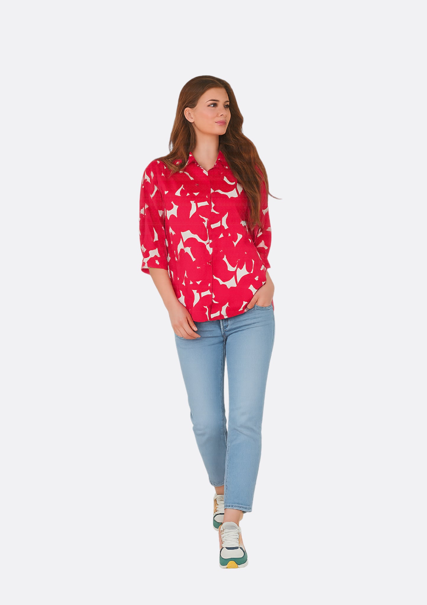 CHEMISE CHANI OMBRES ROUGE