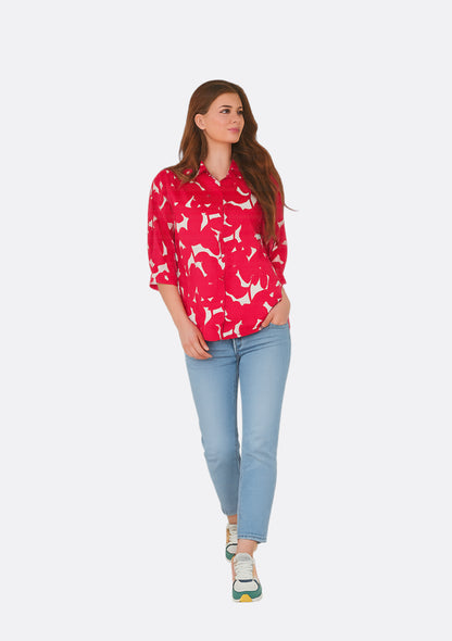 CHEMISE CHANI OMBRES ROUGE