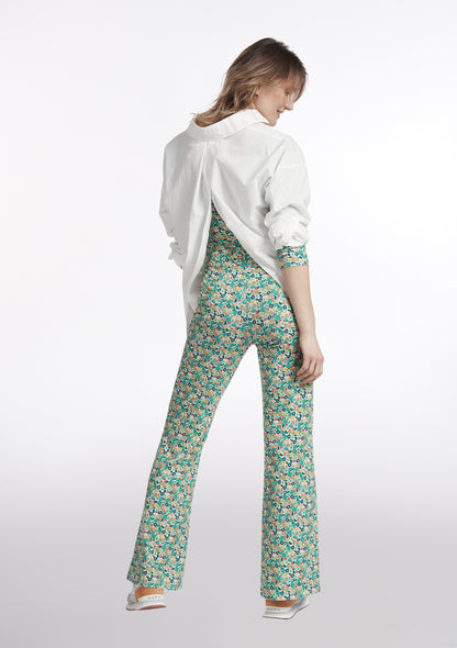 PANTALON PIERROT FLORAISON BLEU