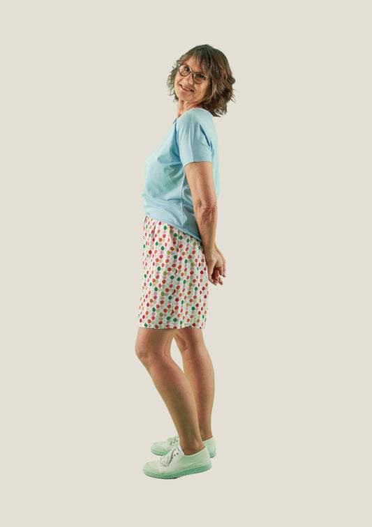 SHORT CHENETTE ROND ROUGE