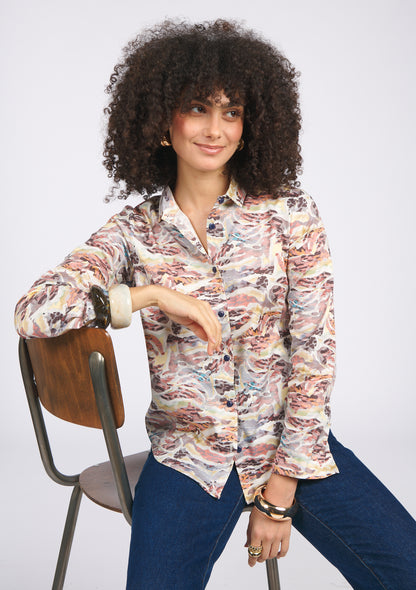 CHEMISE CHERIE ONDULATIONS PASTEL