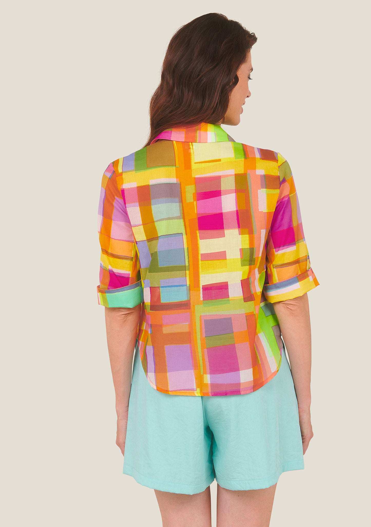 CHEMISE CHERON PLEXI MULTICOLORE