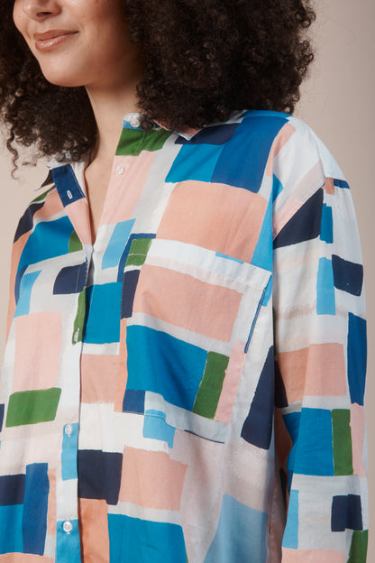 CHEMISE CLEO JOSEPHINE MULTICOLORE