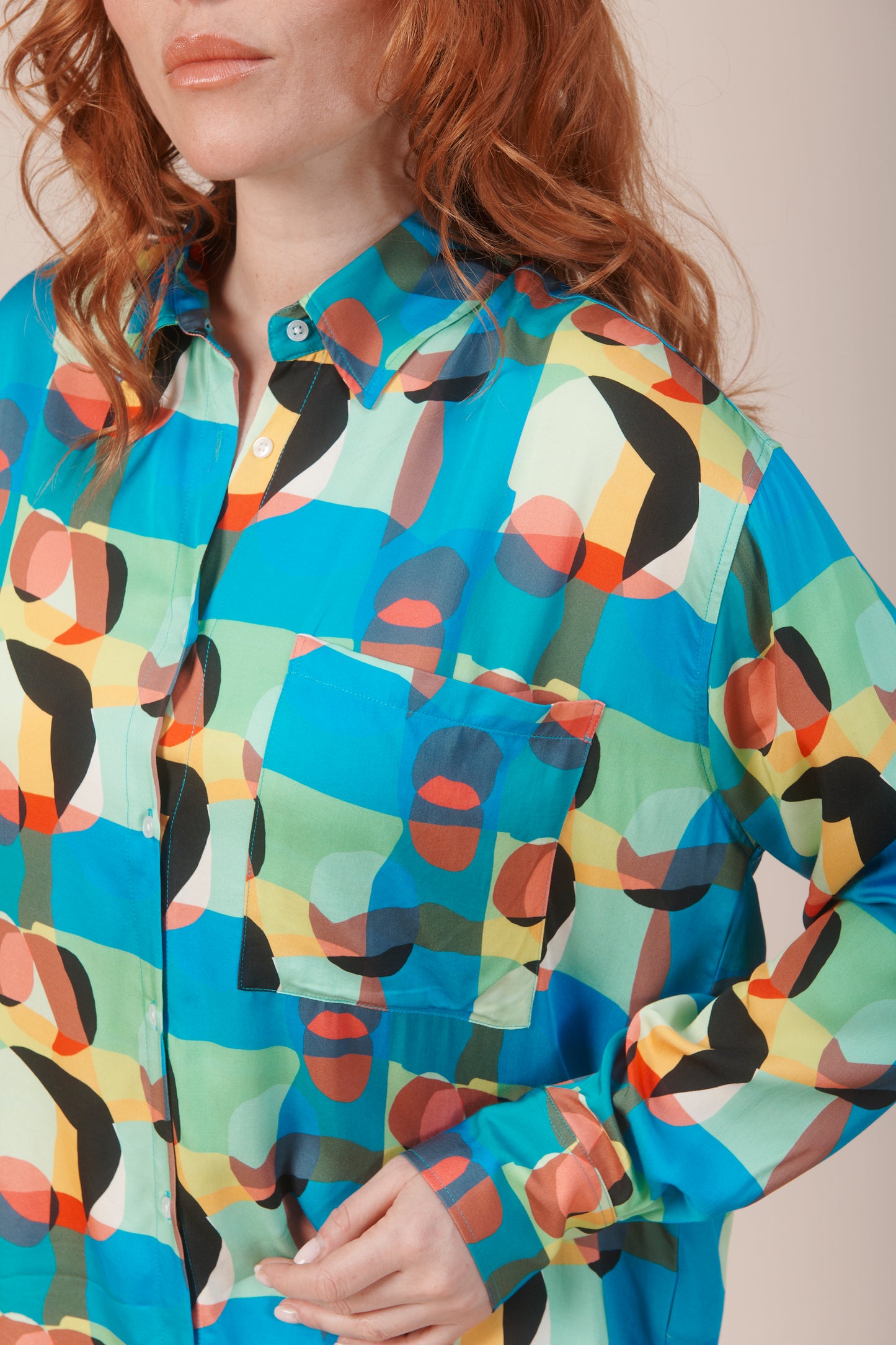 CHEMISE CLEO PRISME MULTICOLORE