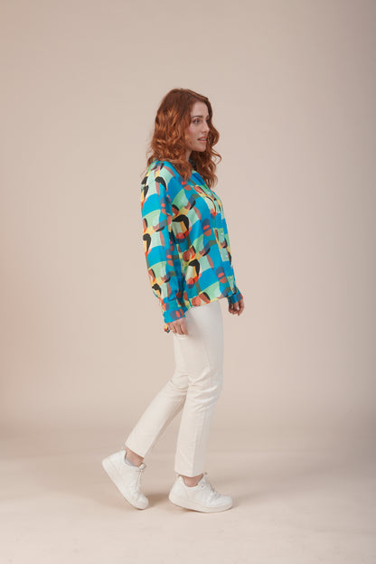 CHEMISE CLEO PRISME MULTICOLORE