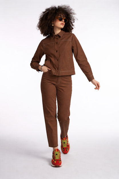 VESTE VAIANA UNI CHOCOLAT