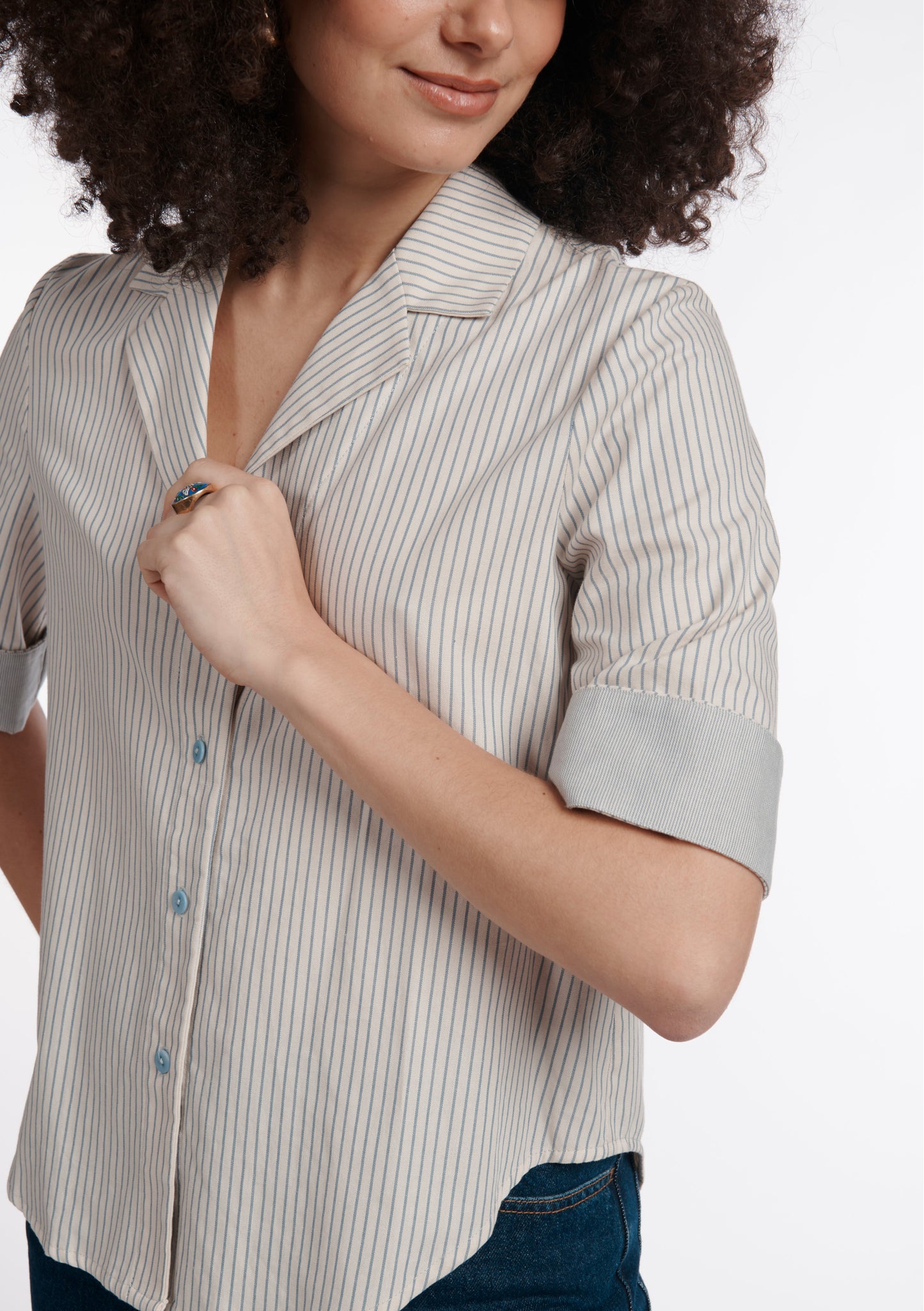 CHEMISE CHERON BAYADERES BLEU
