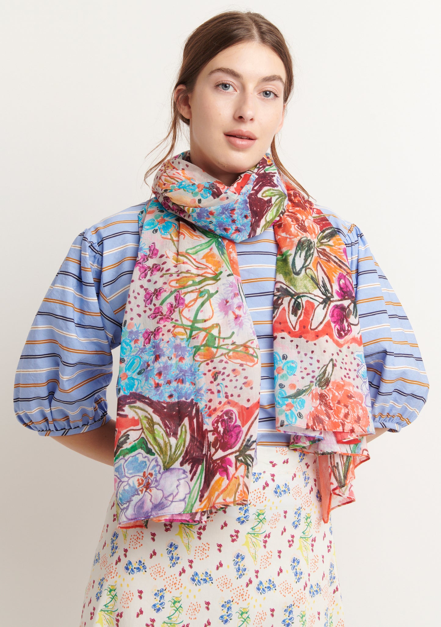 FOULARD GARDEN MULTICOLORE