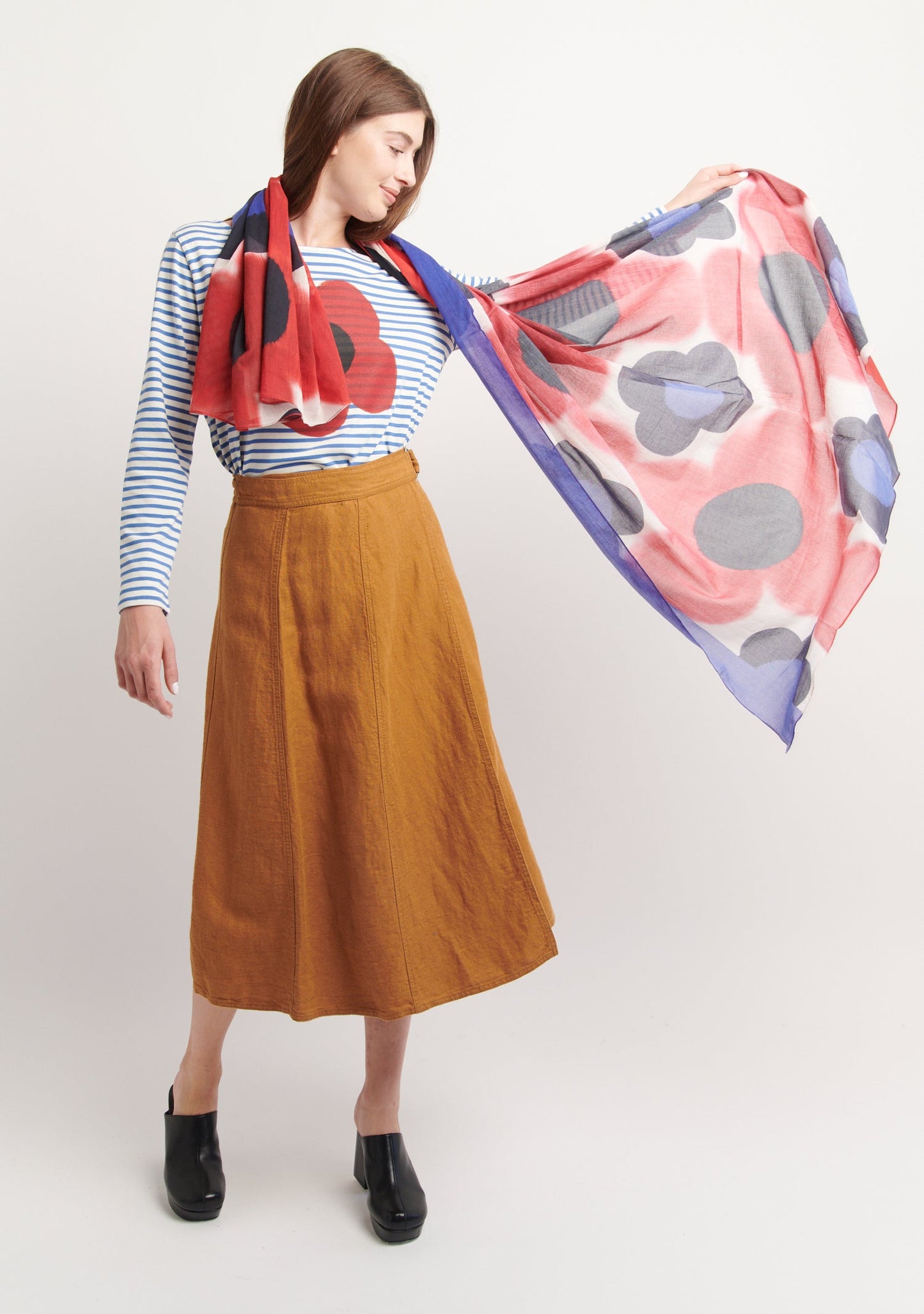 FOULARD TWIGGY ROUGE