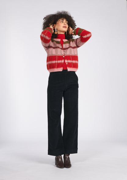 VESTE GAUTIER TARTAN ROSE
