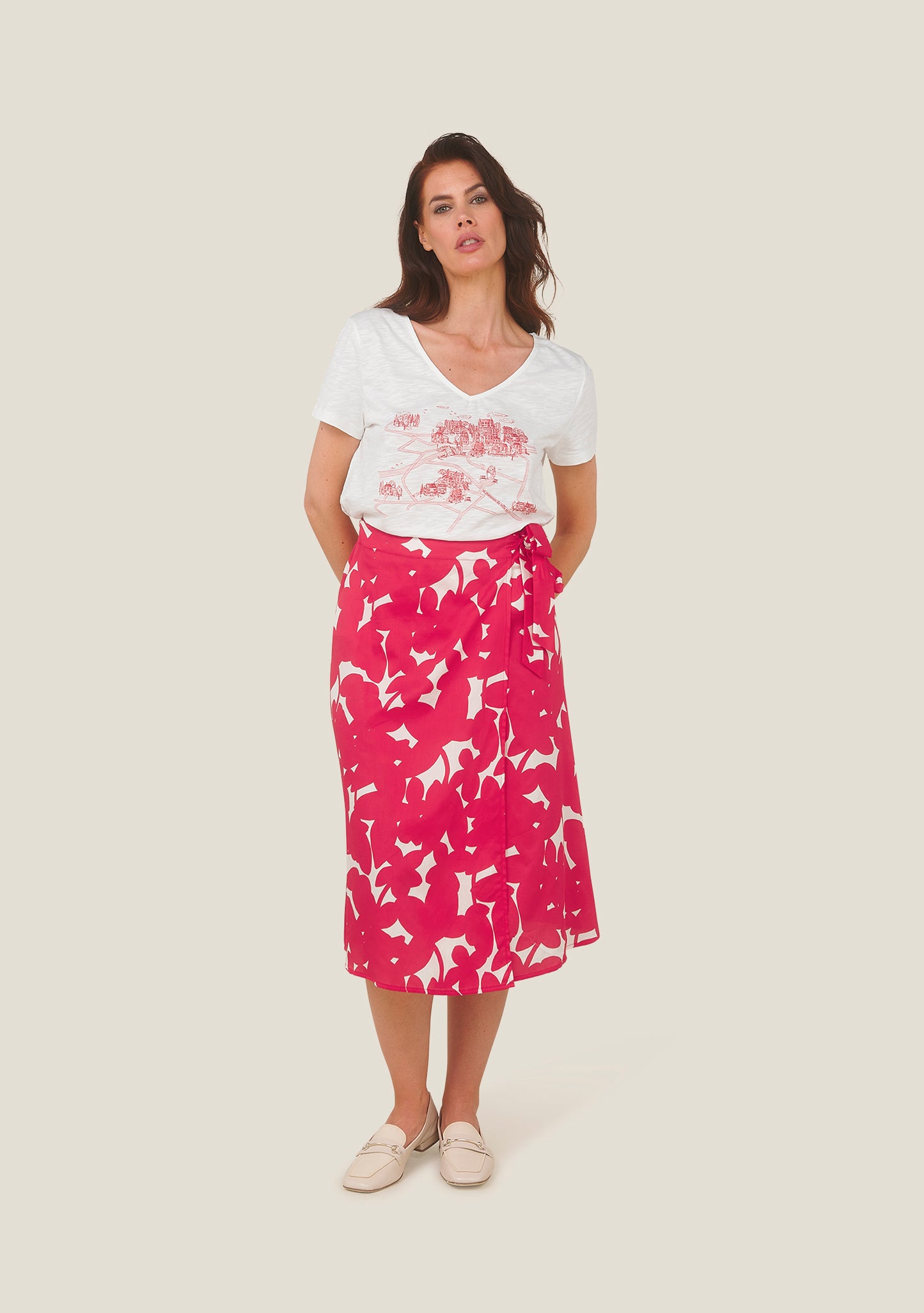 JUPE JAM OMBRES ROUGE