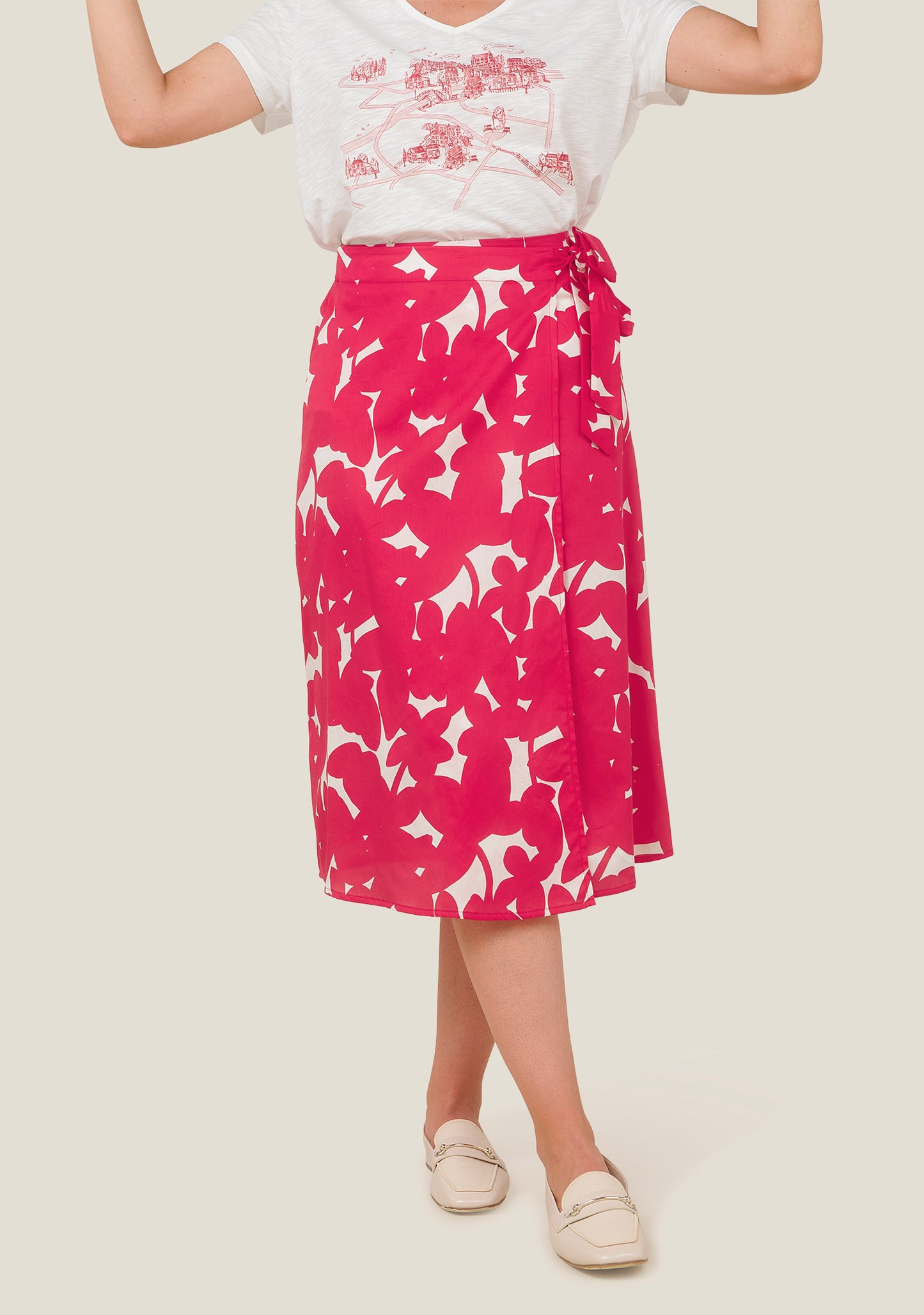 JUPE JAM OMBRES ROUGE