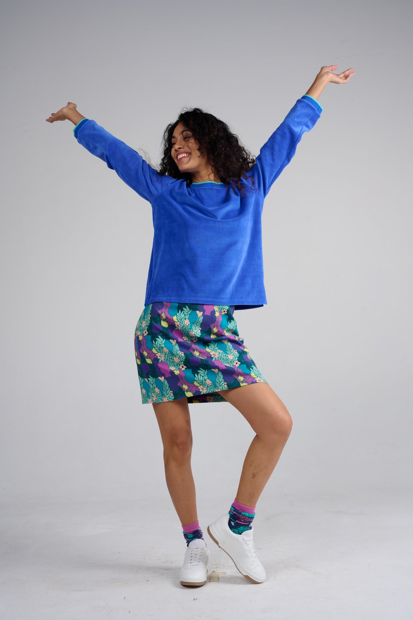 JUPE JESFU VASES VIOLET