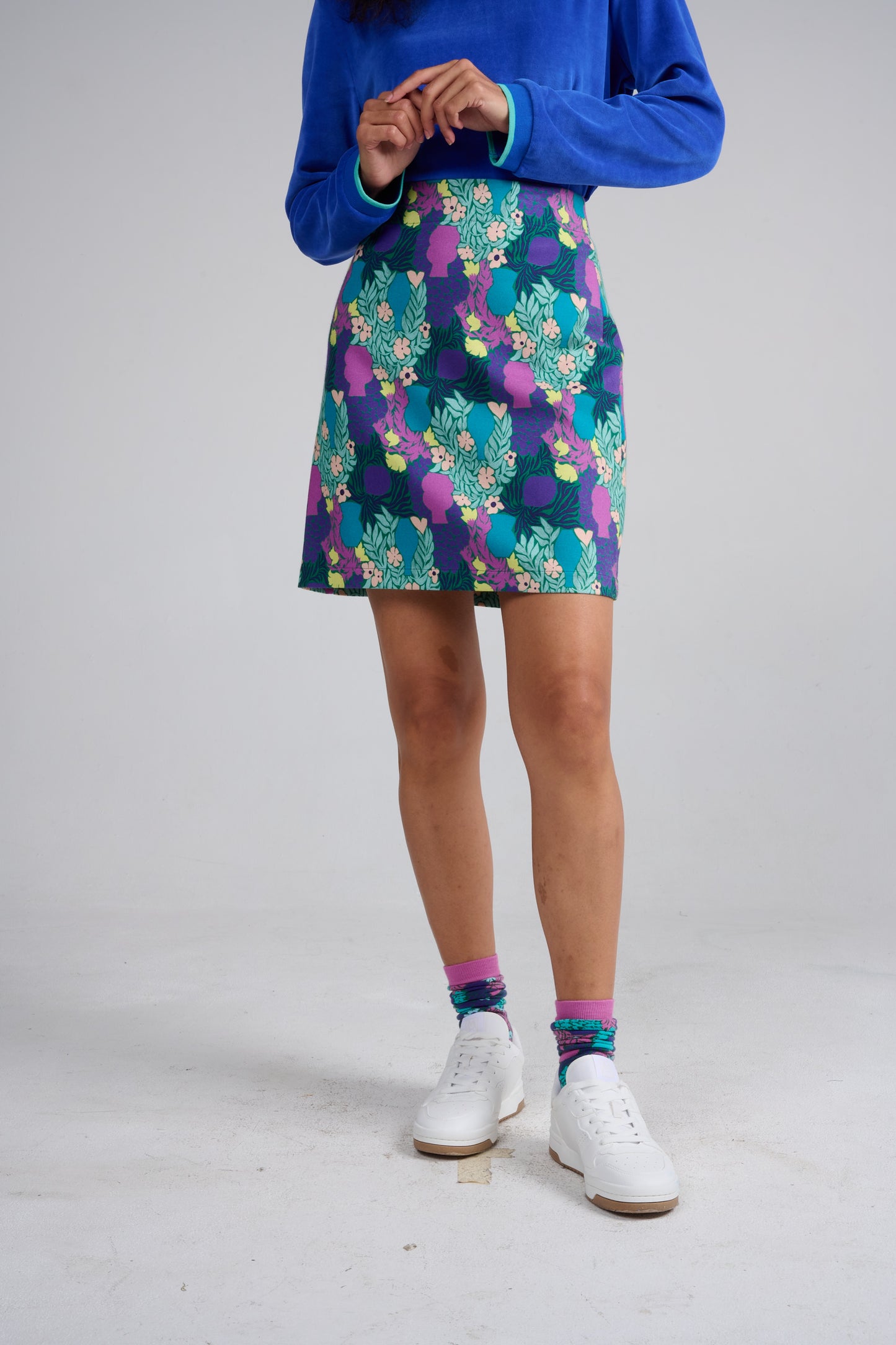 JUPE JESFU VASES VIOLET