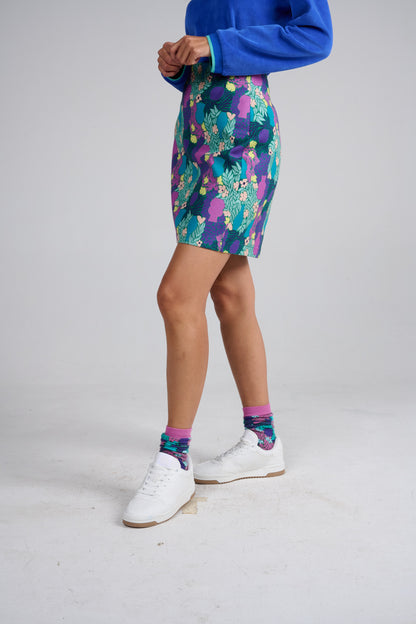 JUPE JESFU VASES VIOLET