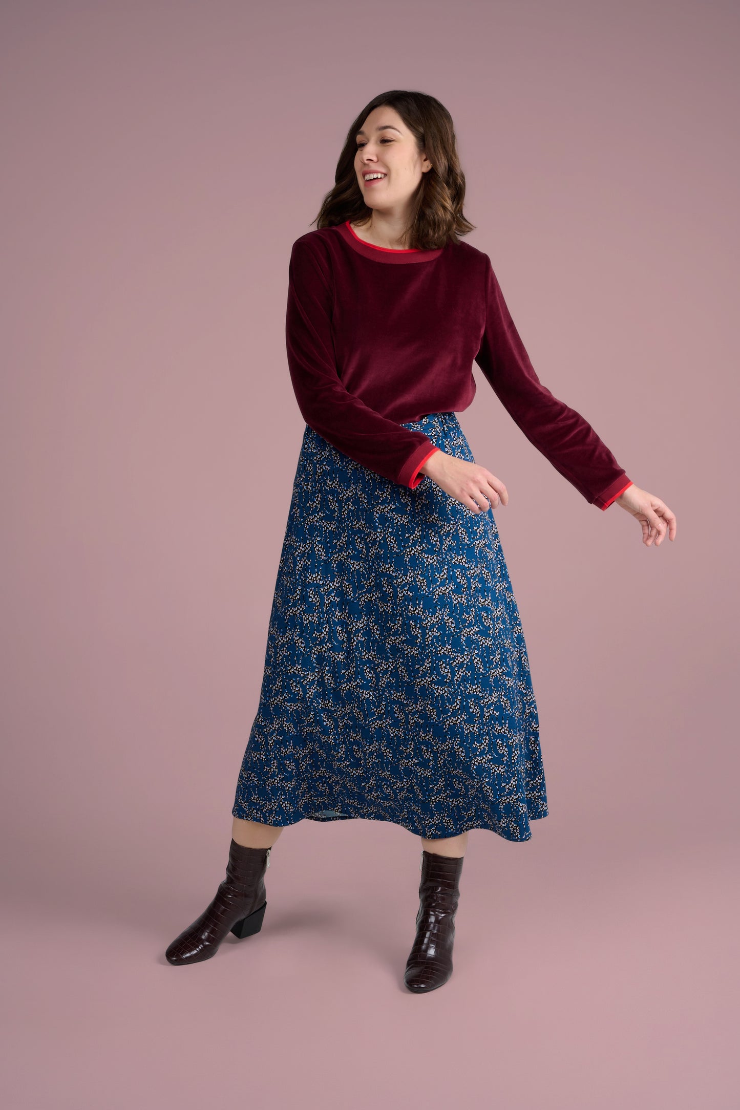 JUPE JINGER LEO BLEU