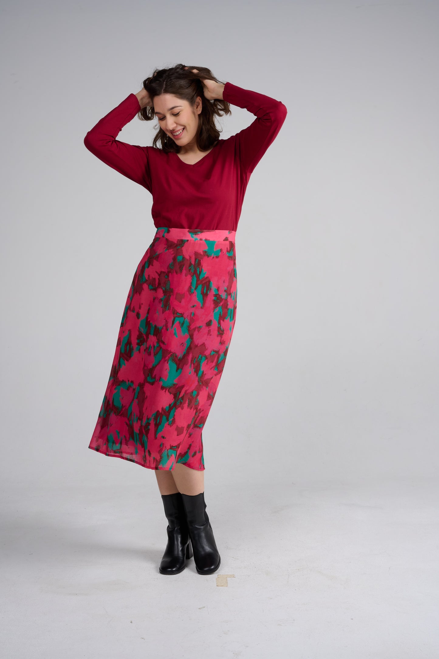 JUPE JINOL ERABLES ROSE