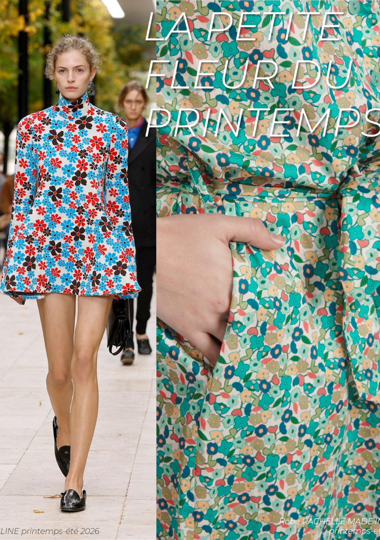 ROBE RACHELLE FLORAISON BLEU