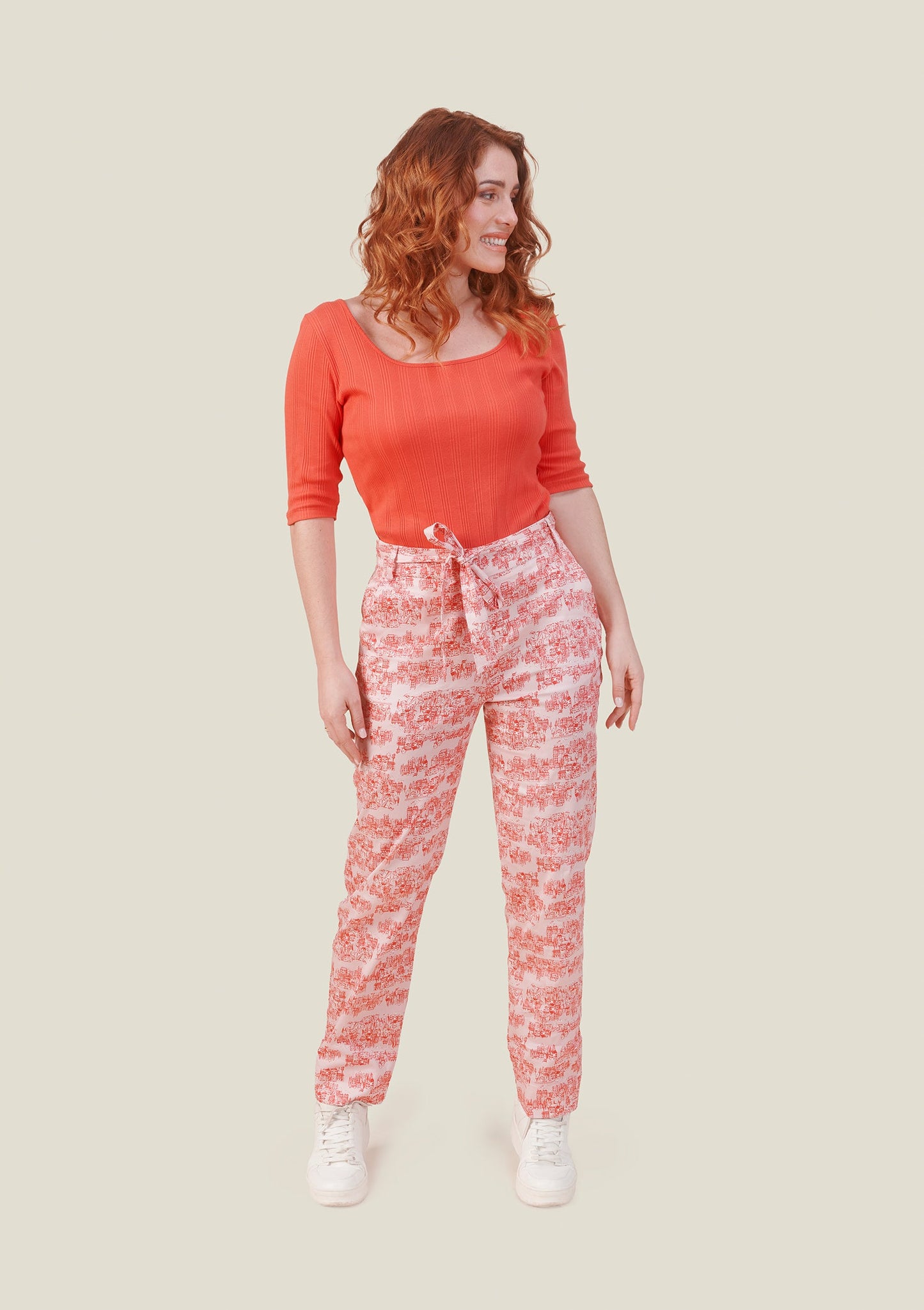 PANTALON PAKO CITY ROUGE