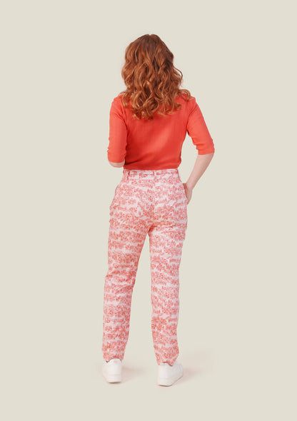 PANTALON PAKO CITY ROUGE