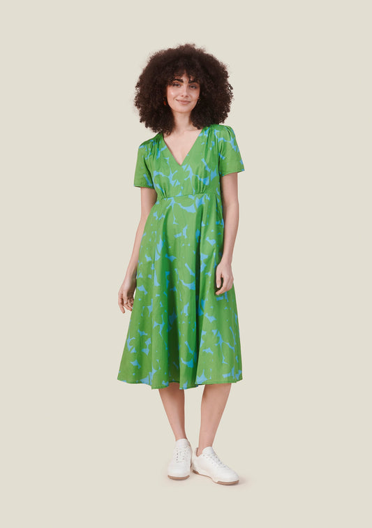 ROBE RECTO OMBRES VERT