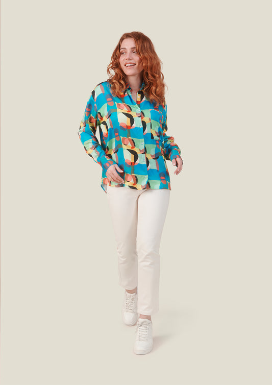 CHEMISE CLEO PRISME MULTICOLORE