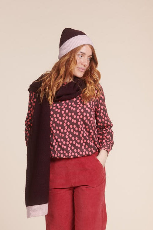 BLOUSE TORIDA GOMMETTE ROSE