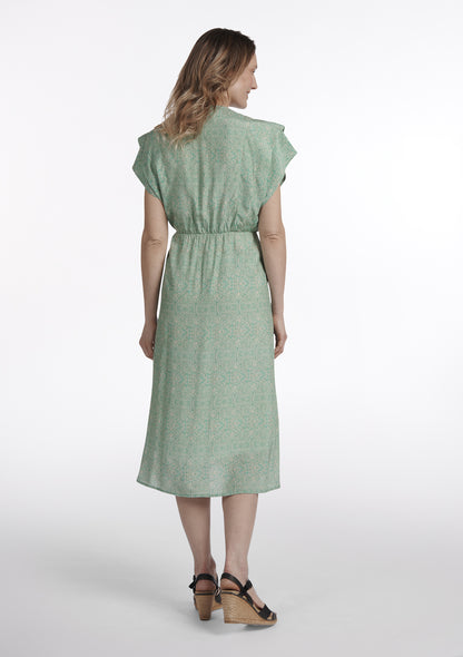 ROBE ROSALIE TRAME VERT
