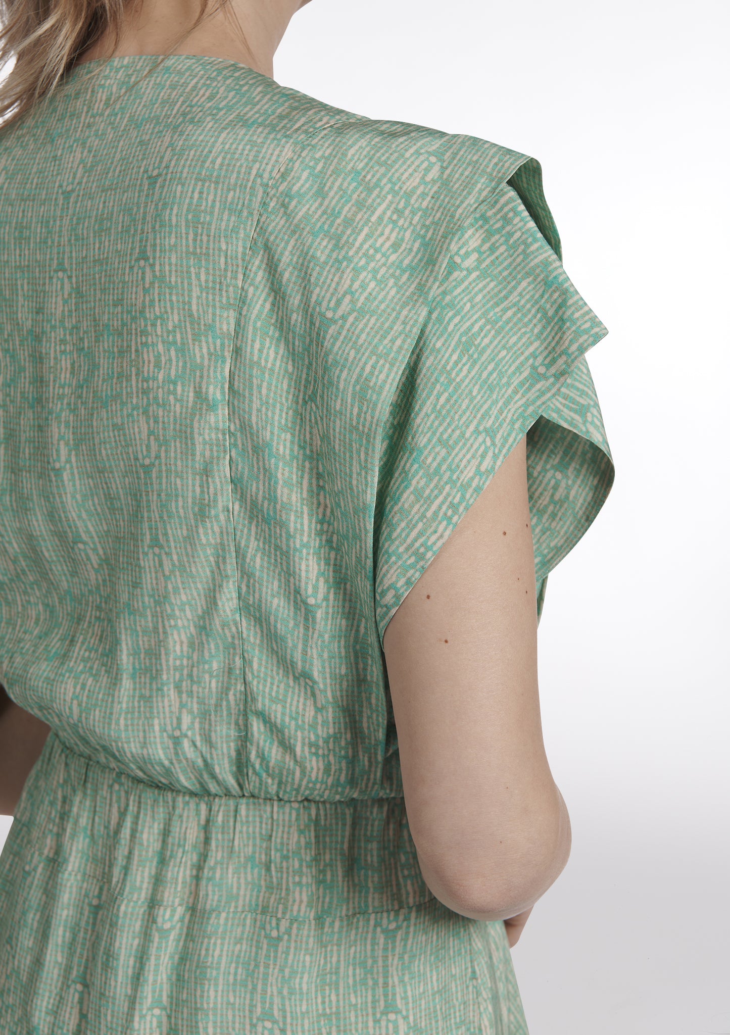 ROBE ROSALIE TRAME VERT