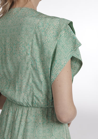 ROBE ROSALIE TRAME VERT