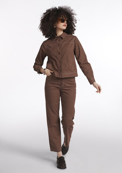 VESTE VAIANA UNI CHOCOLAT