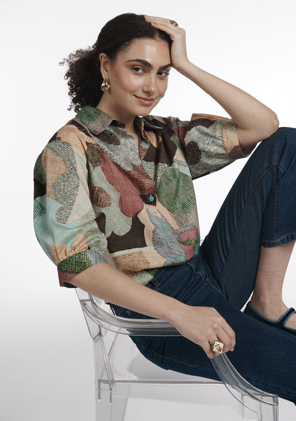 CHEMISE CHANI AMBOISE VERT