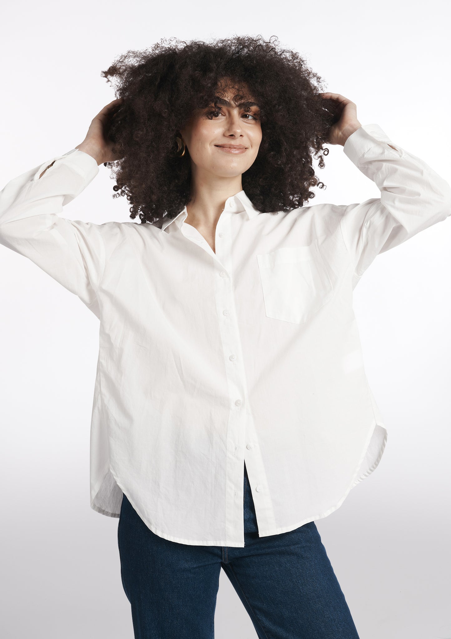 CHEMISE CHATELAINE BLANCHE UNI