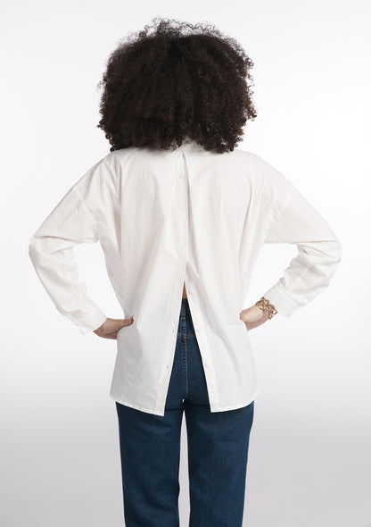 CHEMISE CHATELAINE BLANCHE UNI
