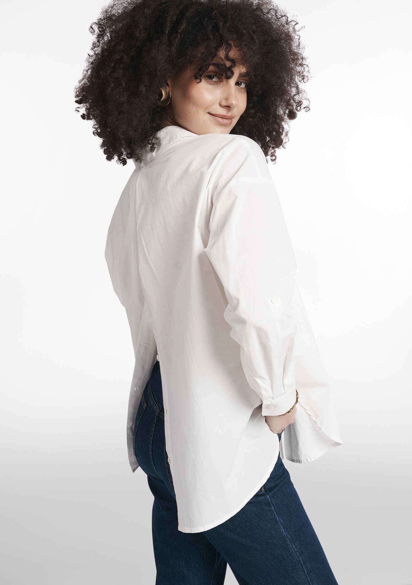 CHEMISE CHATELAINE BLANCHE UNI