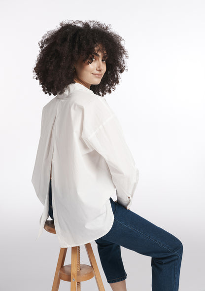 CHEMISE CHATELAINE BLANCHE UNI