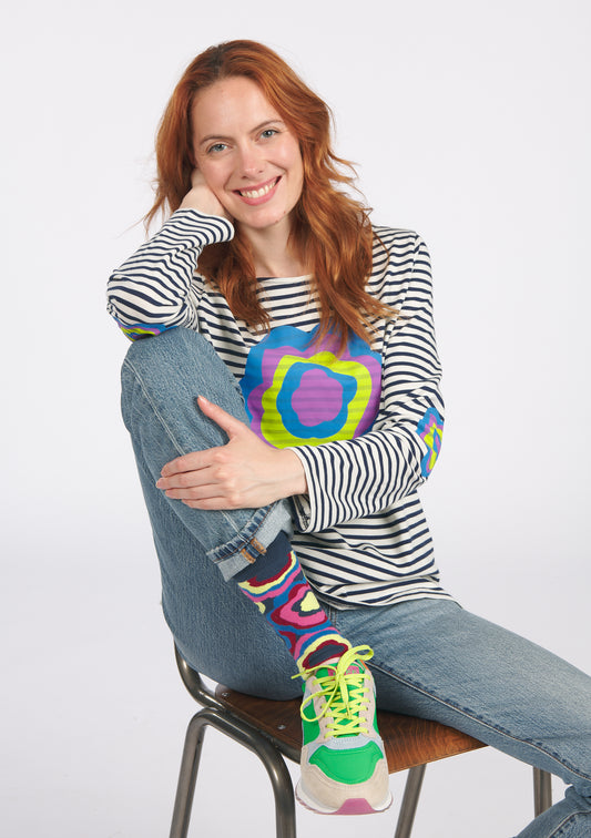 MARINIERE MARIN FLOWERPOWER MULTICOLORE