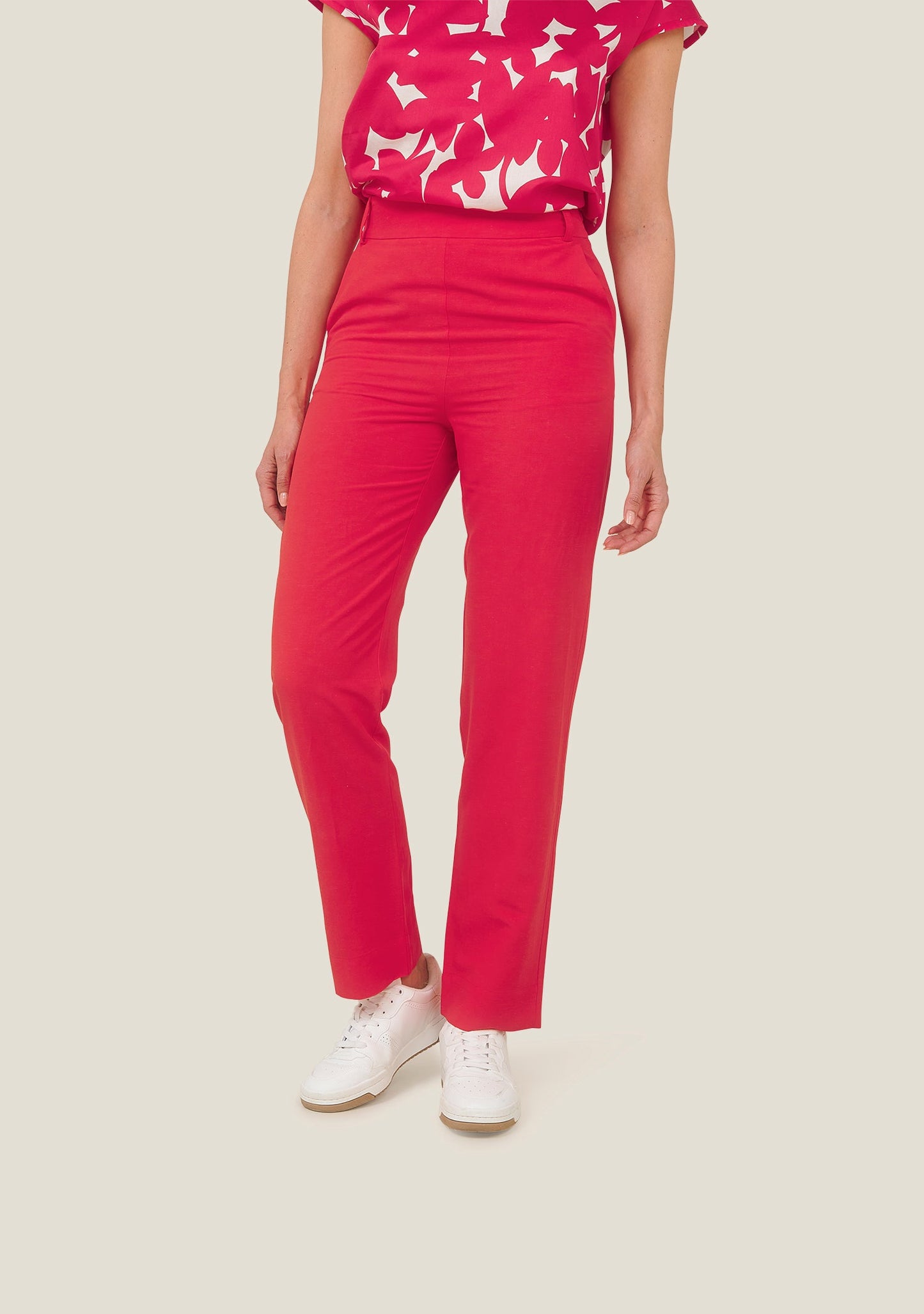 PANTALON PALLOON UNI ROUGE